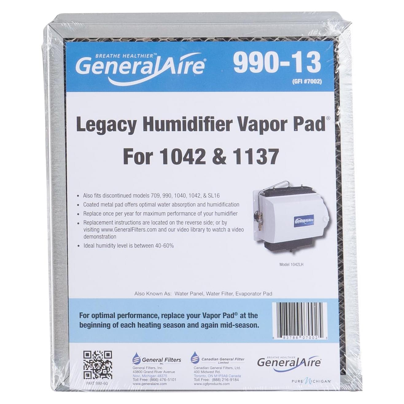 Filtro de Agua para Humidificador GeneralAire 7002 30.48x24.77 cm