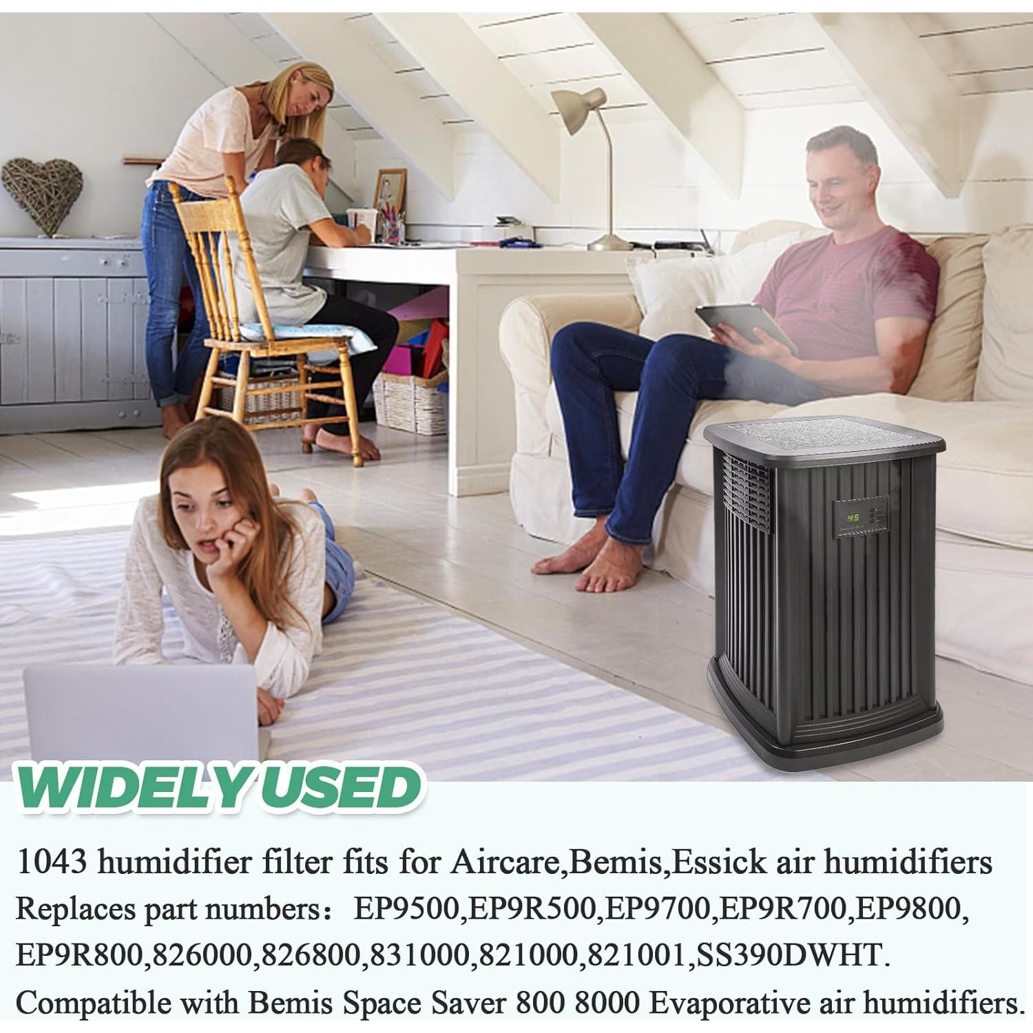 Filtros de Reemplazo Techecook 1043 para Humidificadores 3 Pack