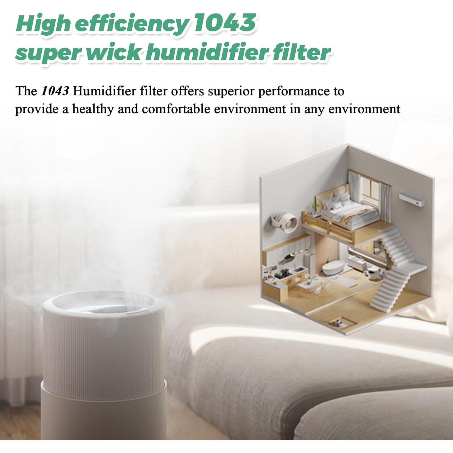 Filtros de Reemplazo Techecook 1043 para Humidificadores 3 Pack