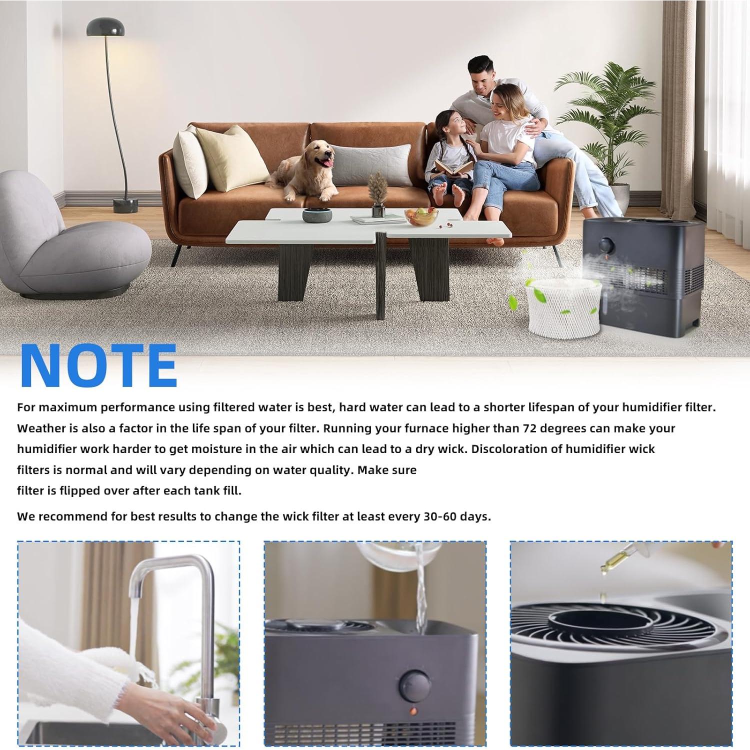 Filtro de Mecha para Humidificador Pelonis PSU10E1BB - 2 Pcs