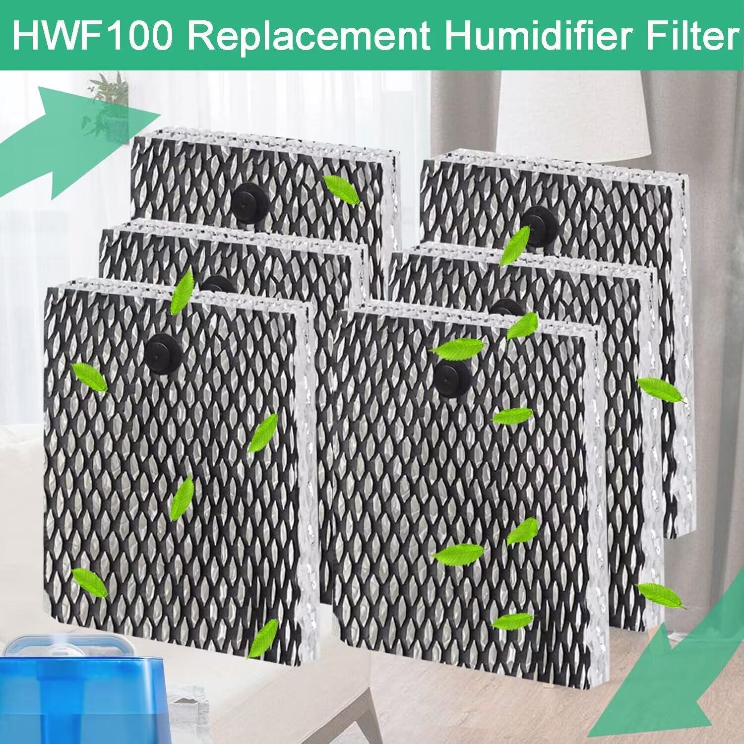 Filtro de Reemplazo para Humidificador Holmes HWF100 - Paquete de 6