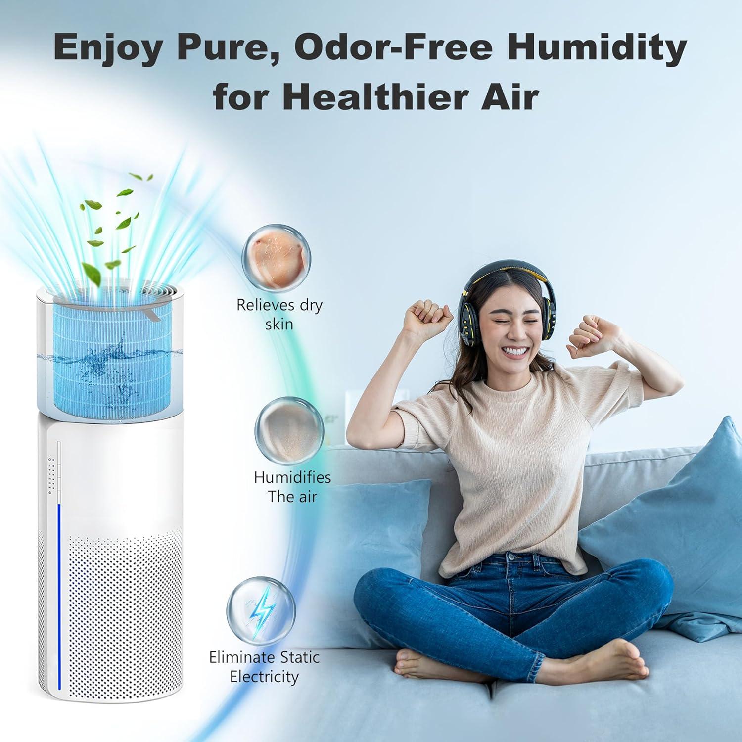 Filtro de Reemplazo Humidificador Lavable Harebery MIRO PRO - Paquete de 2