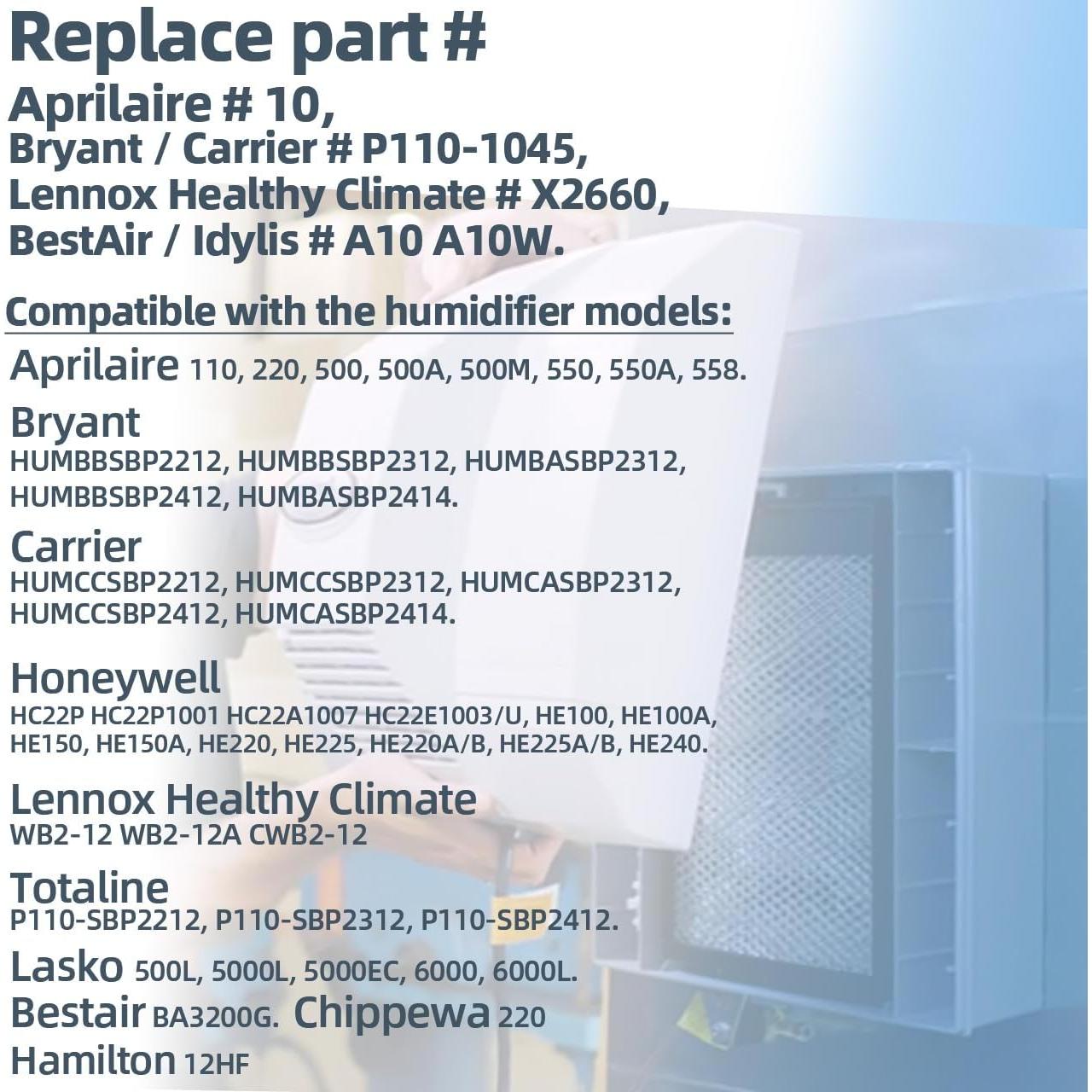 Filtro de Agua ALOCS 10 para Humidificadores Aprilaire y Honeywell