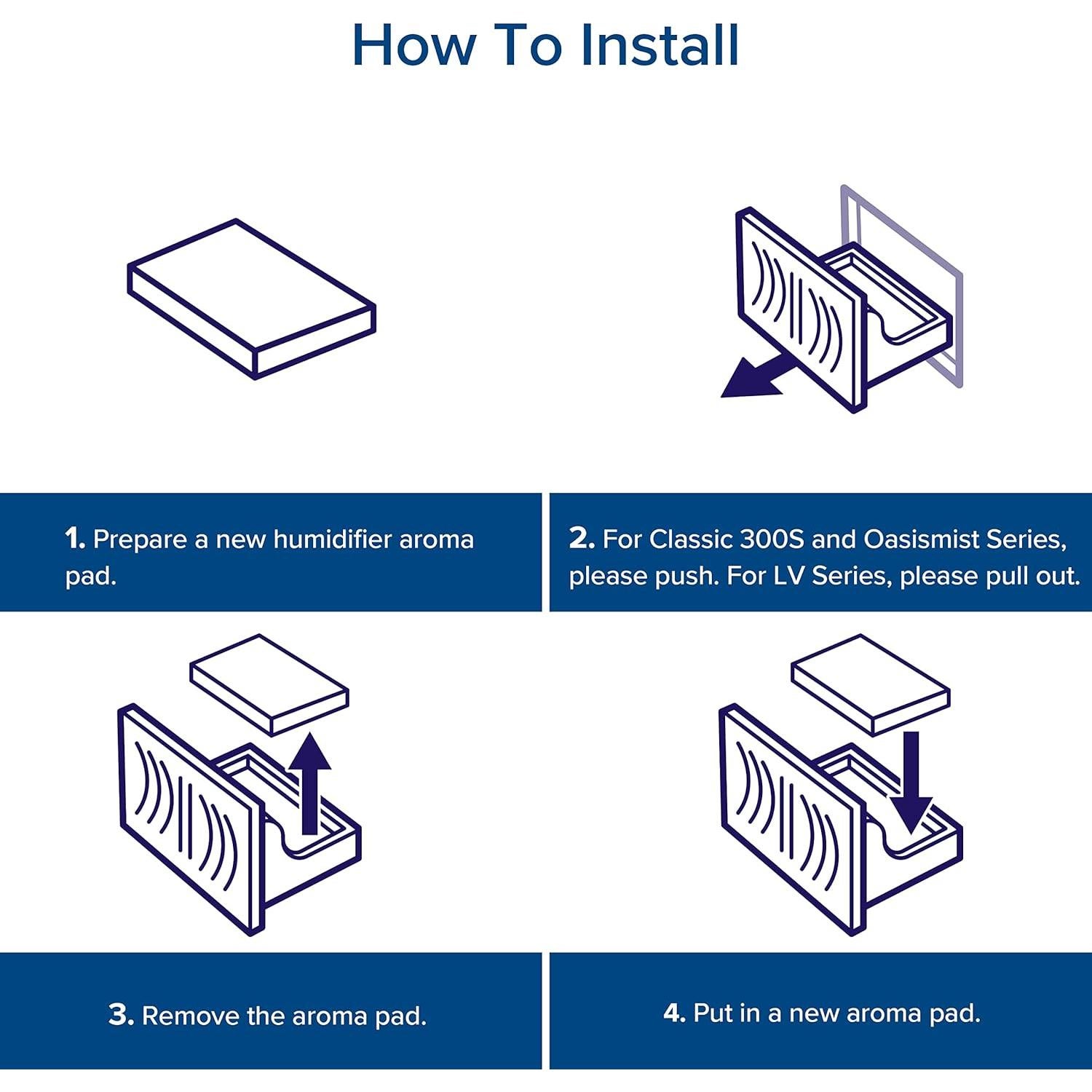 Almohadillas Aromáticas LEVOIT 16 Paquete para Humidificadores