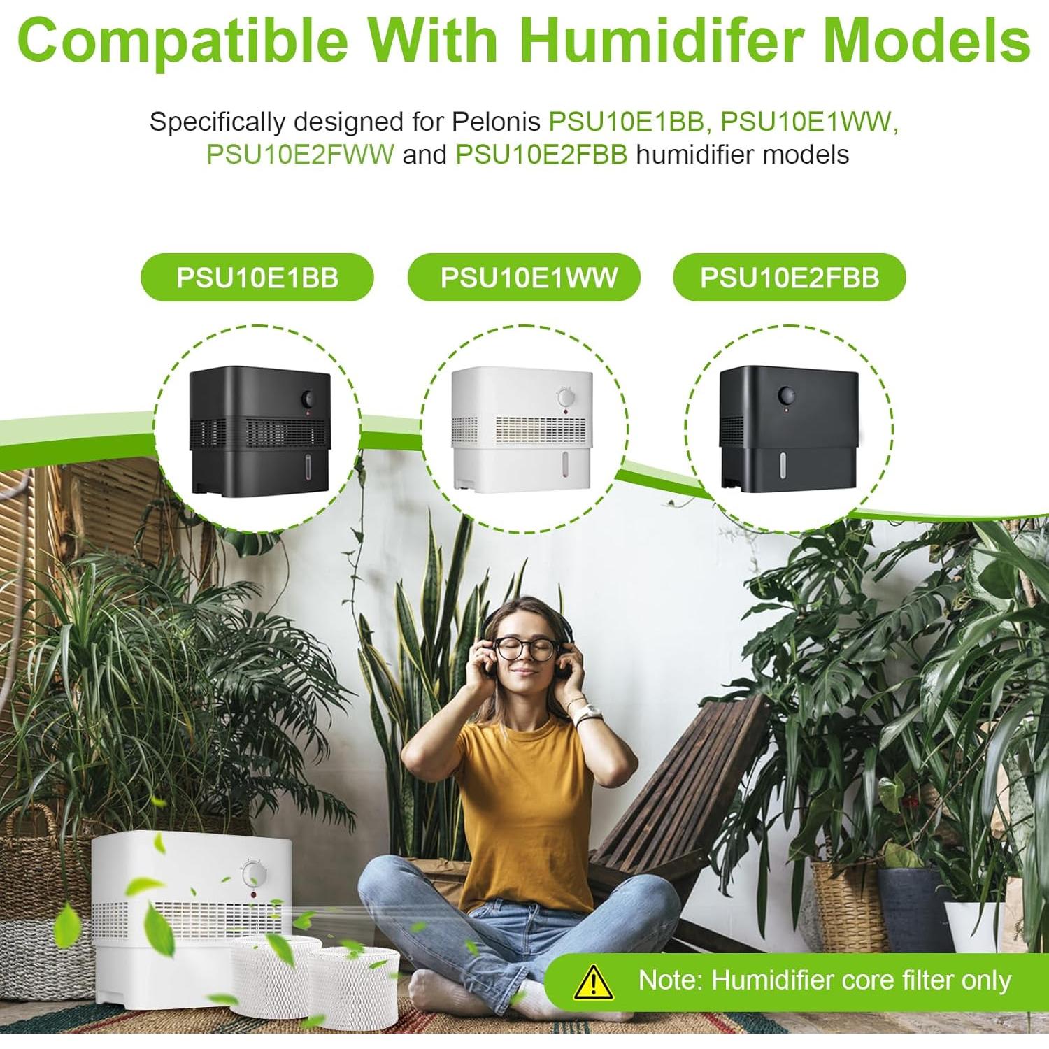 Filtro de Humidificador Pelonis PSU10E1BB PSU10E1WW 2 Piezas