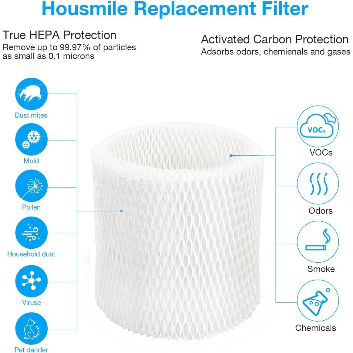 Paquete de 4 Filtros HEPA Aokcsha para Humidificadores Canopy