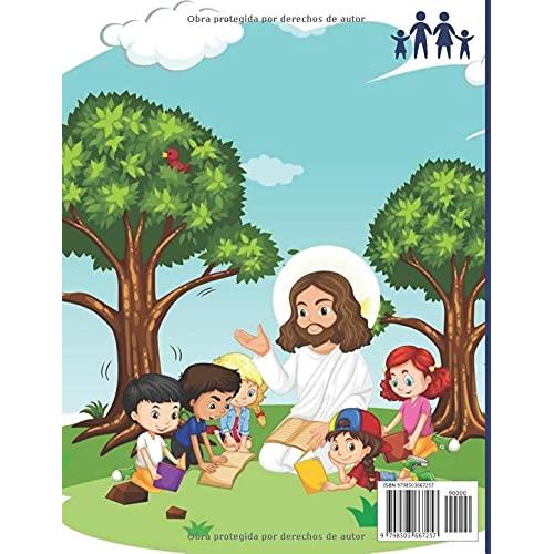 Biblia Libro para colorear para niños: Libro para colorear para niños 50 páginas llenas de historias bíblicas y versículos de las Escrituras para ... en rústica 8,5*11 pulgadas (Spanish Edition)