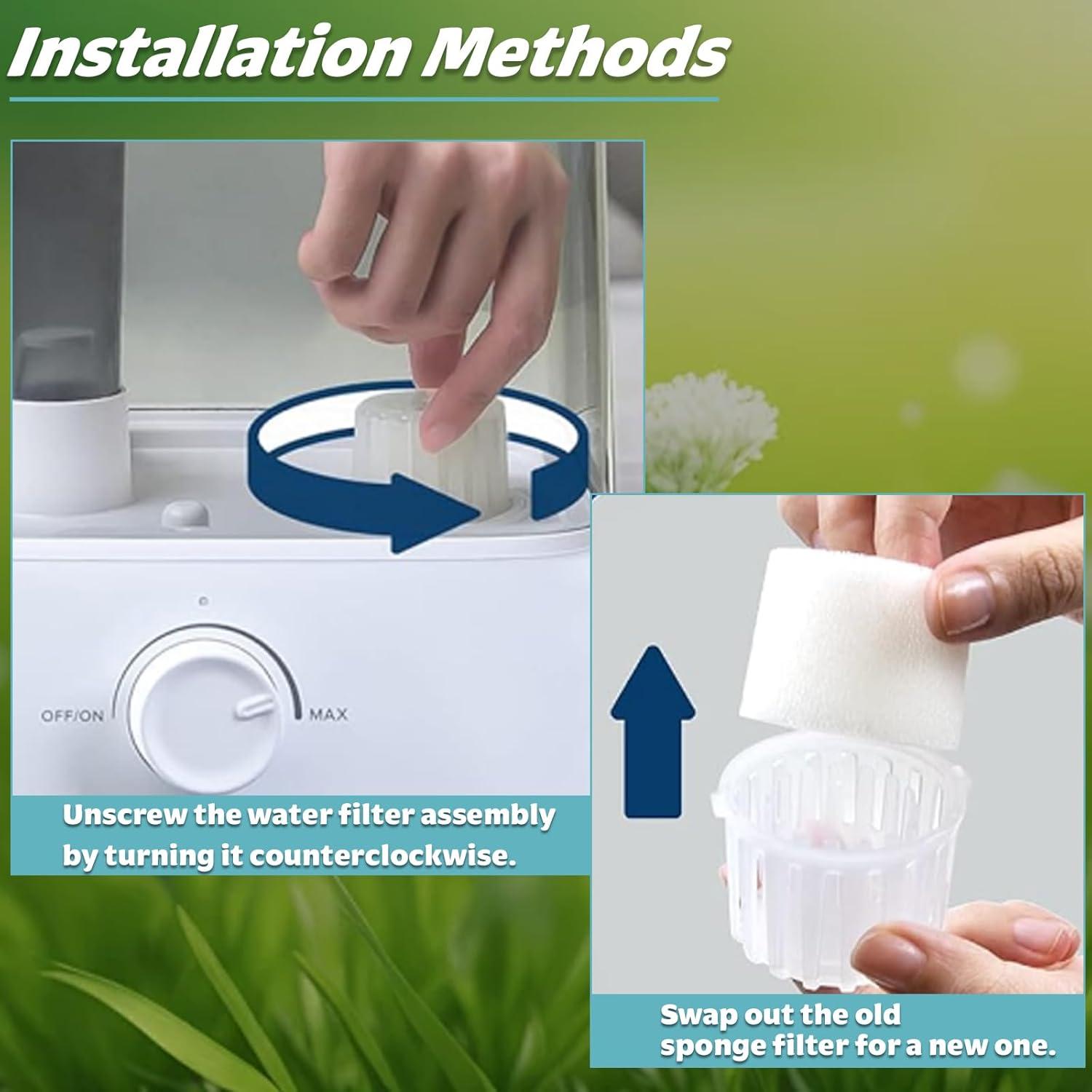 Paquete de 60 filtros de reemplazo para humidificador Levoit