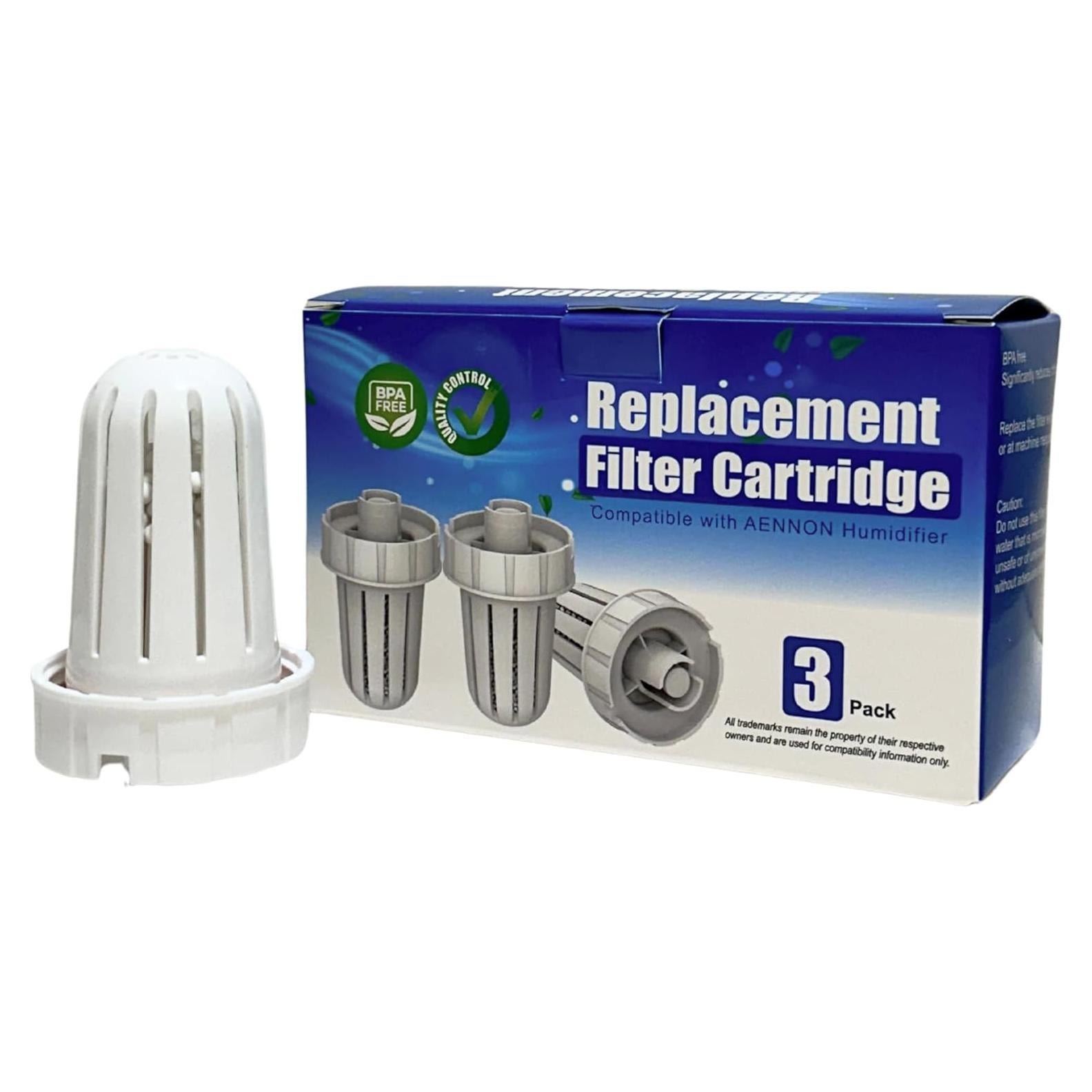 Cartucho de desmineralización Nispira para humidificador Aennon - Paquete de 3