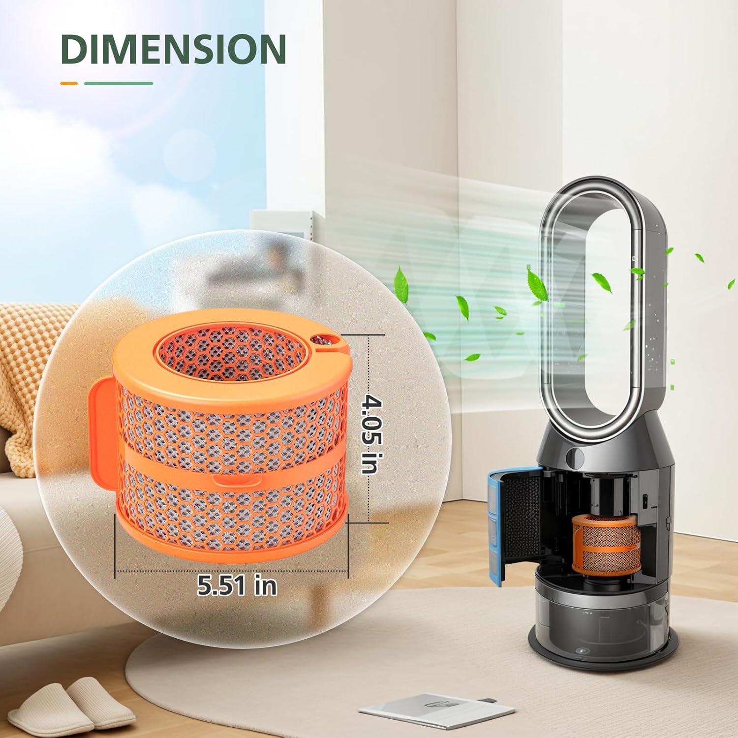 Filtro Evaporador de Fibra de Carbono isinlive PH04 - 2 Piezas