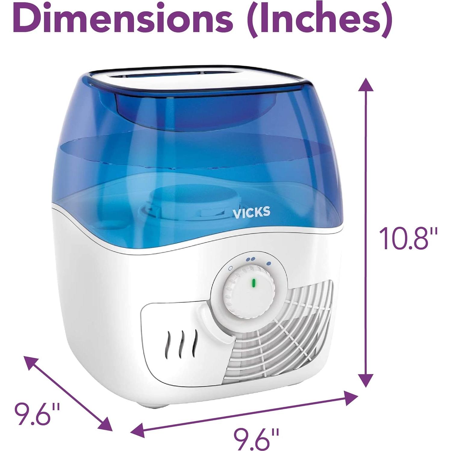 Humidificador de Niebla Fría Filtrada Vicks VEV400 4.16L