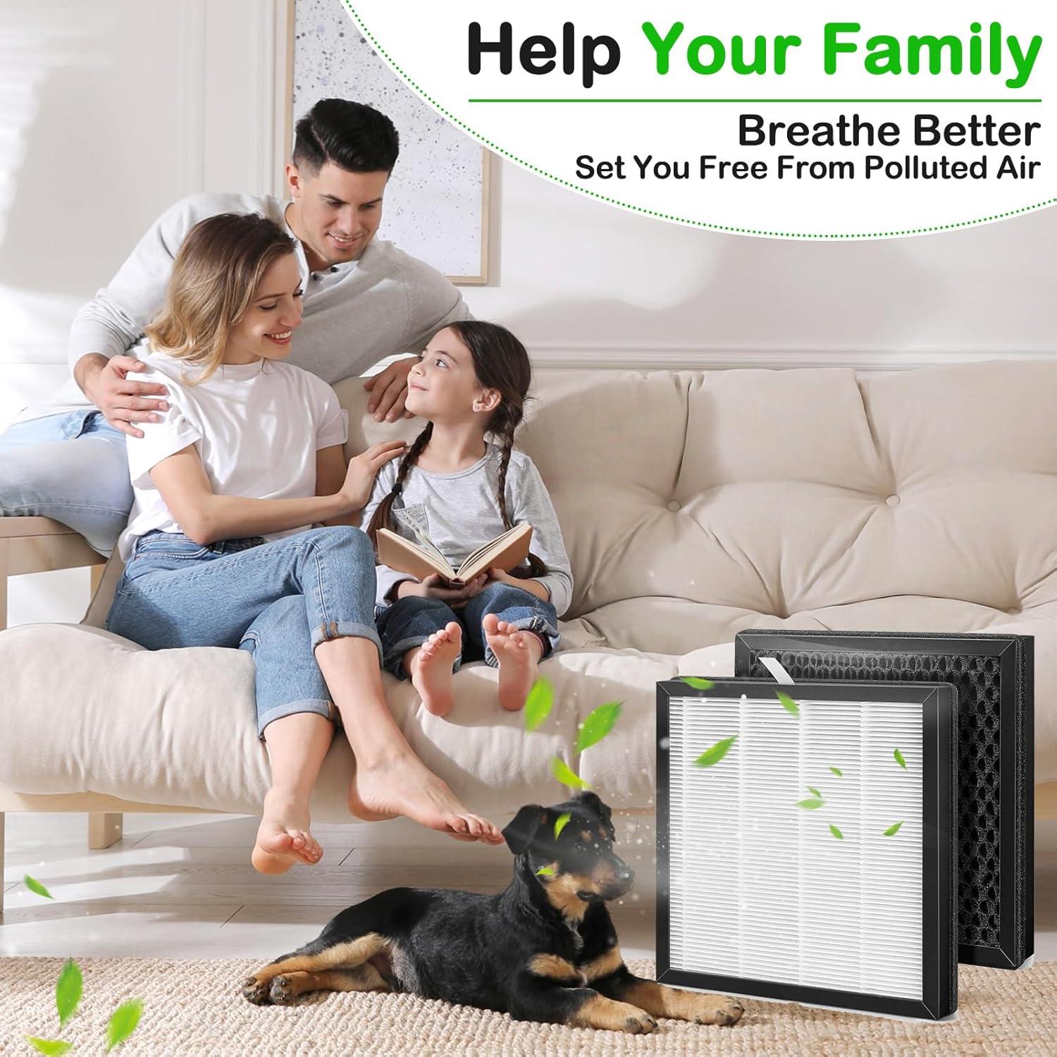 Filtro de Reemplazo AH300 H13 para Purificadores Boneco - 2 Paquetes