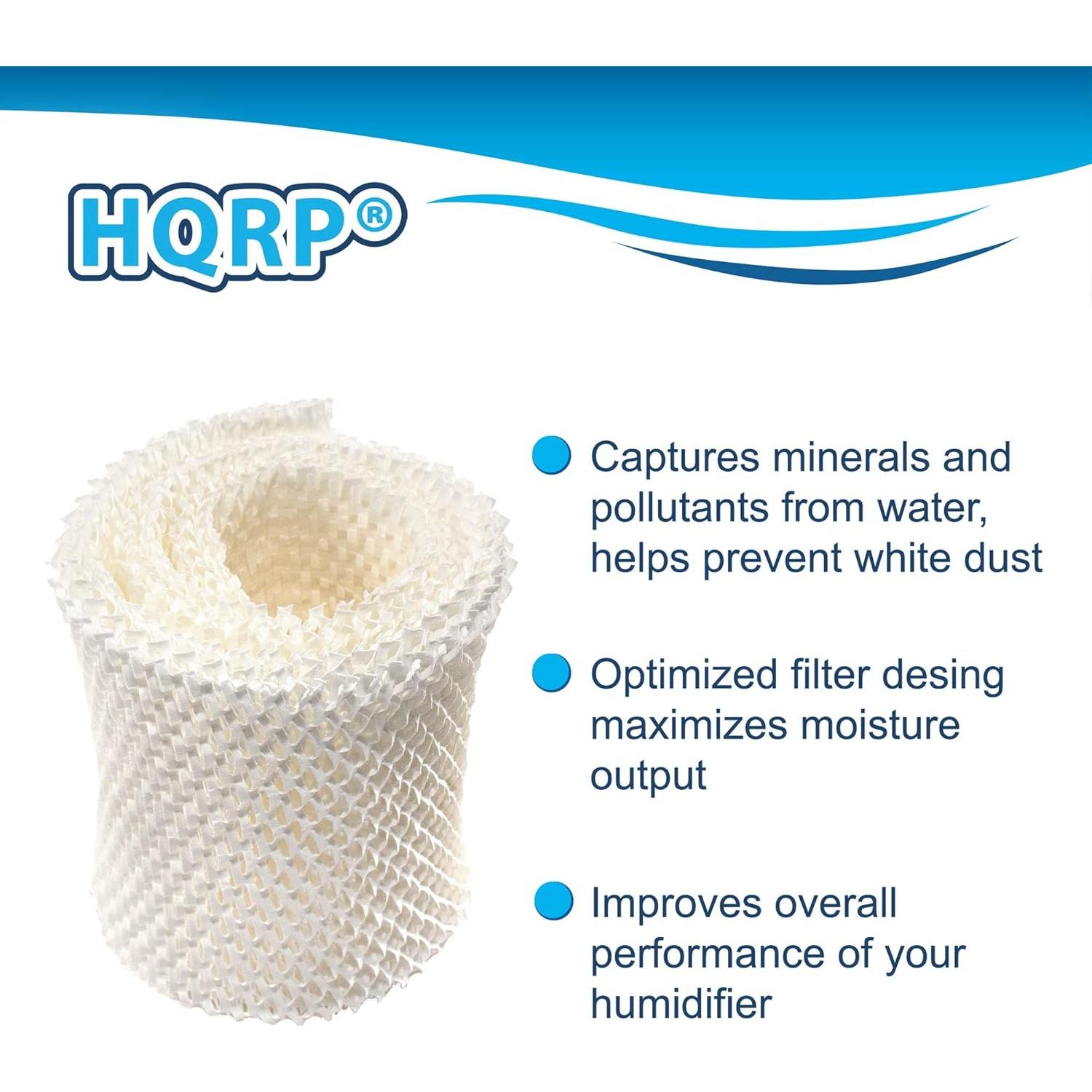 Filtro de Mecha HQRP 2-Pack Compatible con Humidificadores Kaz
