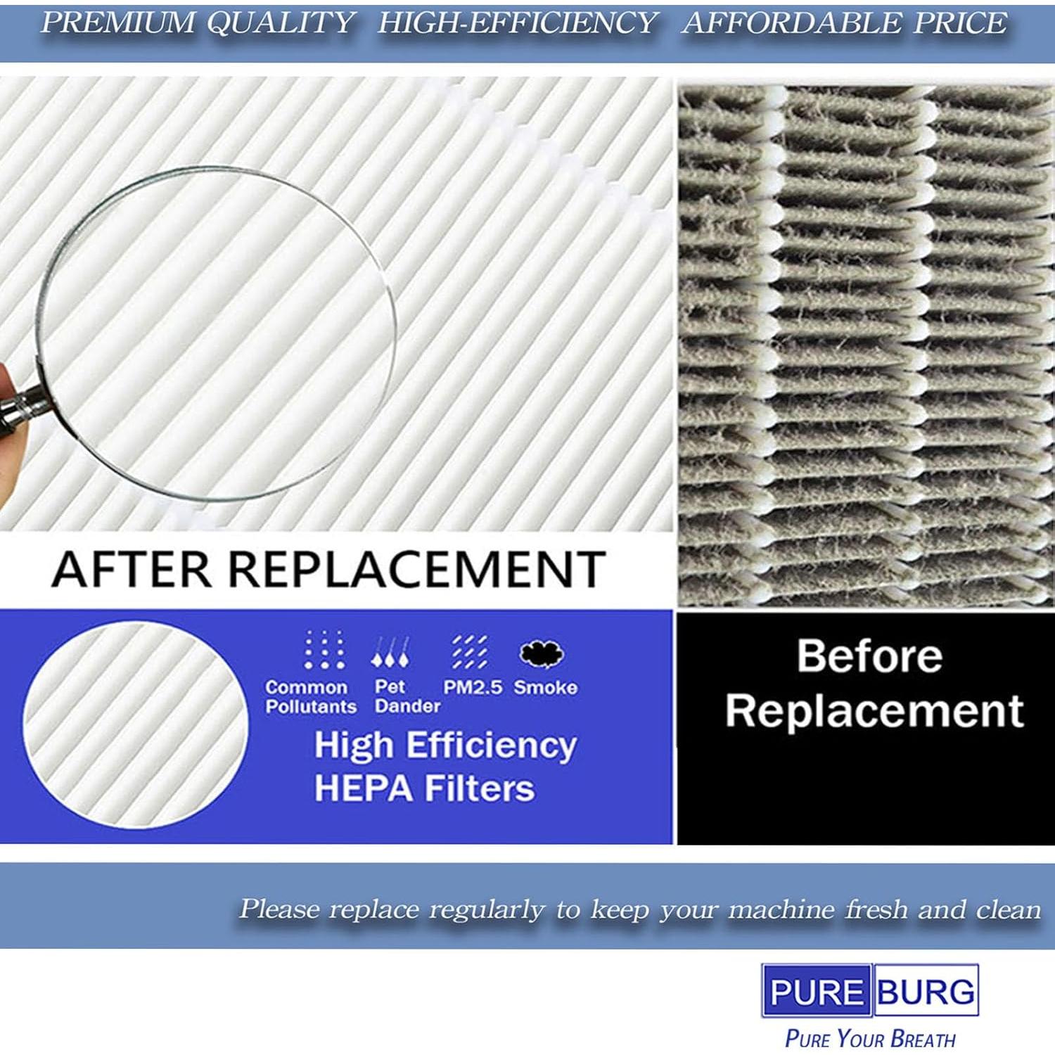 Filtros de Reemplazo PUREBURG AS06FT-2 para Purificador de Aire