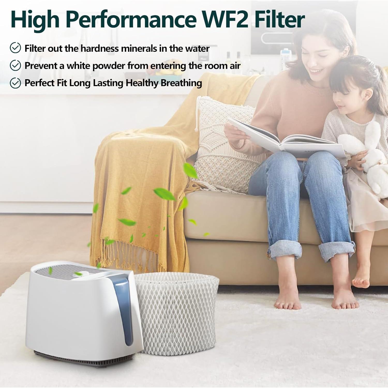 Filtro de Humidificador WF2 Adabuing - Paquete de 6, Compatible Vicks