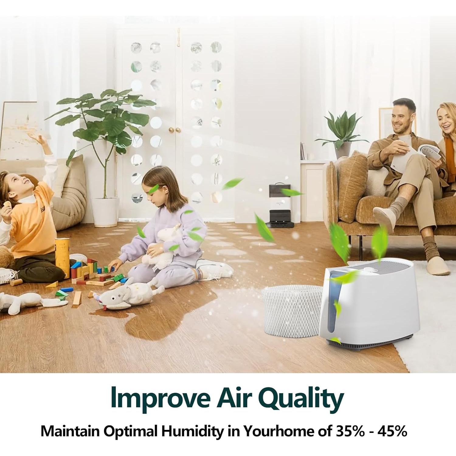 Filtro de Humidificador WF2 Adabuing - Paquete de 6, Compatible Vicks