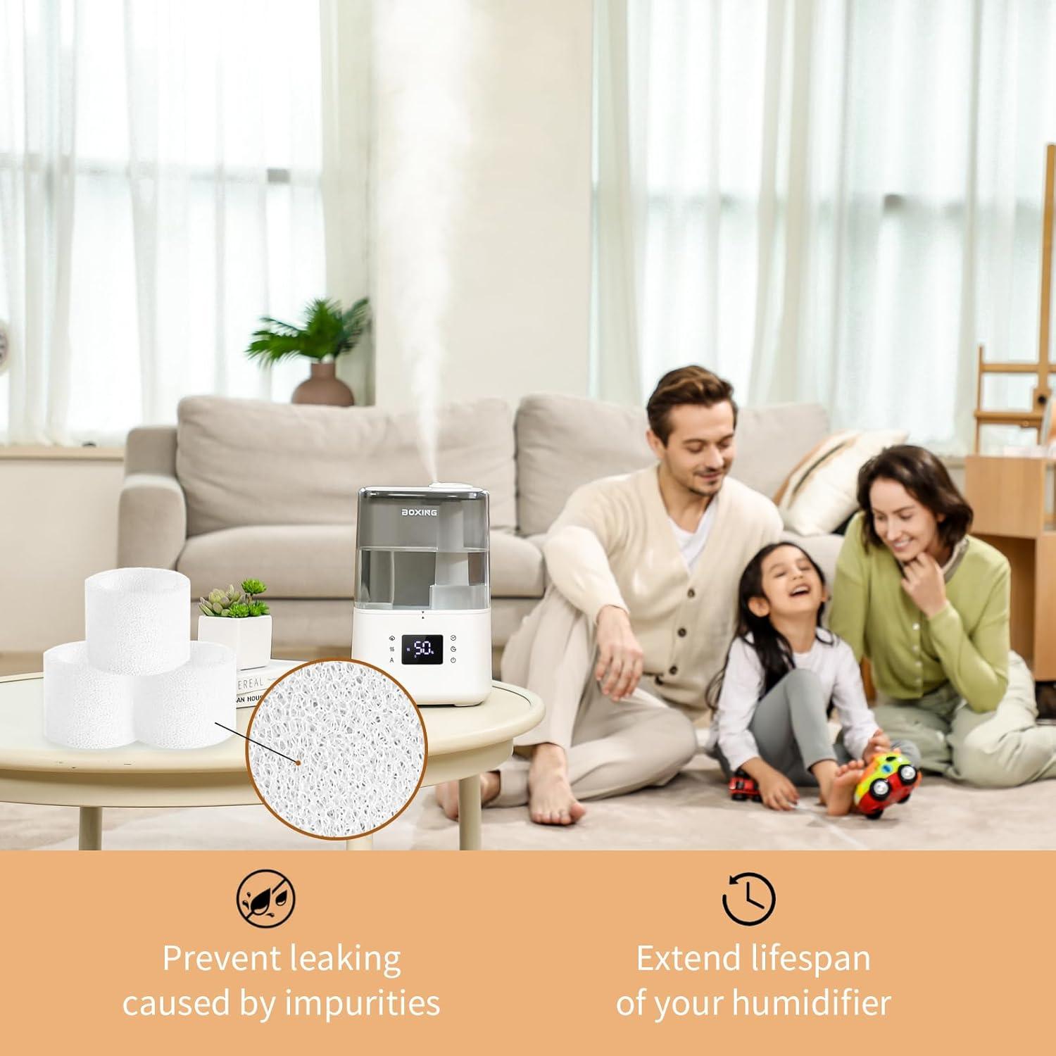 Filtros de Reemplazo BOXING para Humidificadores HU-802 y HU-803 - 12 Paquetes