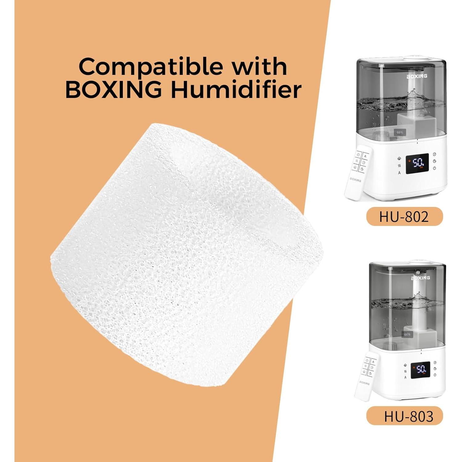Filtros de Reemplazo BOXING para Humidificadores HU-802 y HU-803 - 12 Paquetes