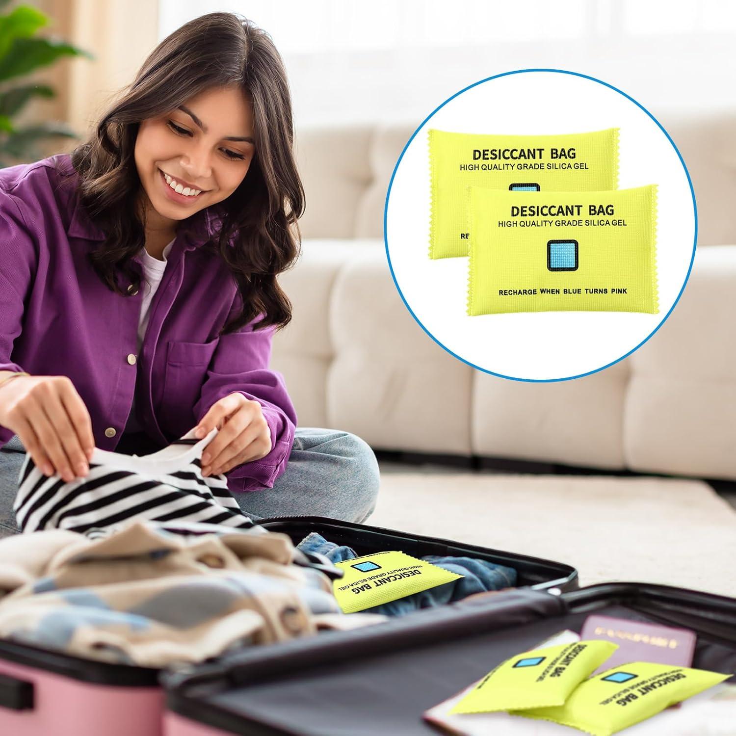 10 Paquetes Gel de Silicona Deshidratante 100g Threlaco