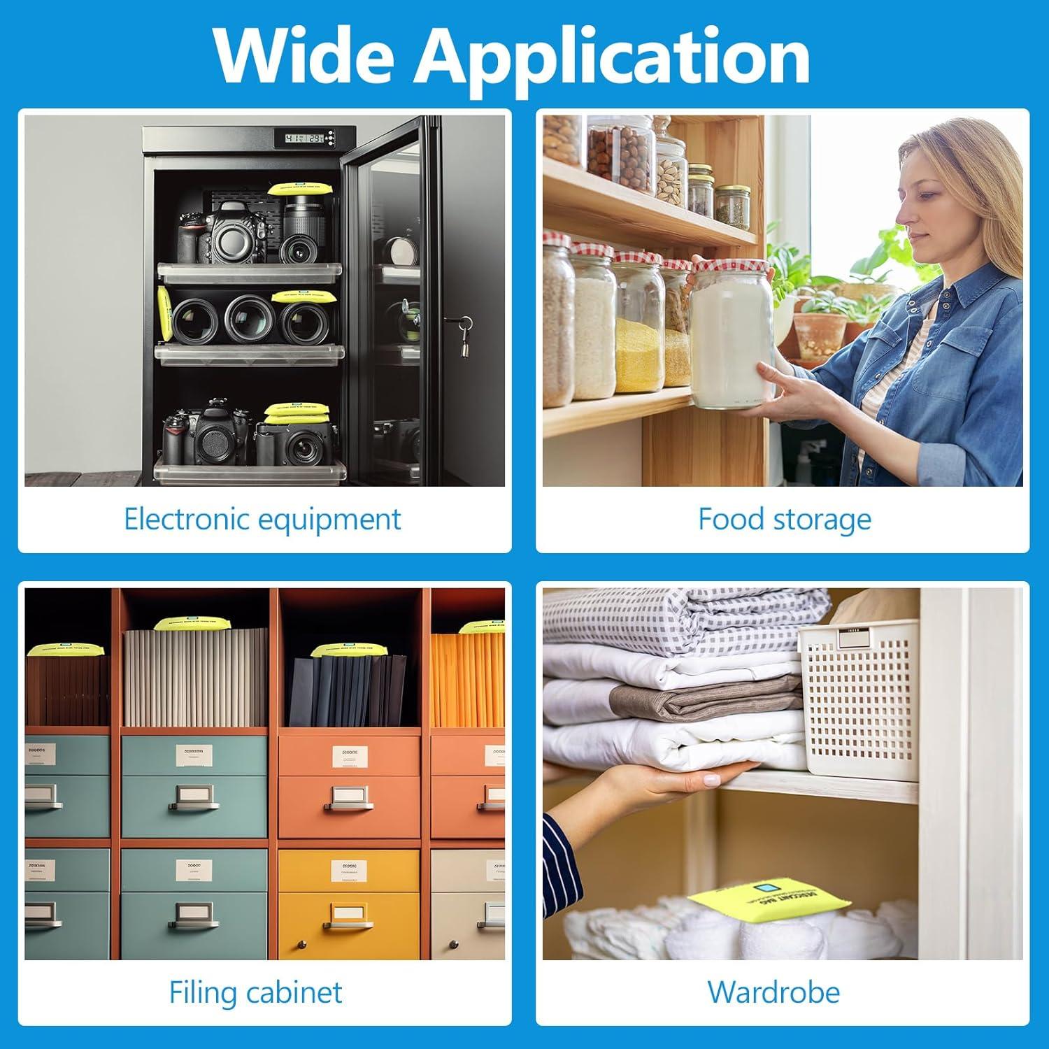 10 Paquetes Gel de Silicona Deshidratante 100g Threlaco