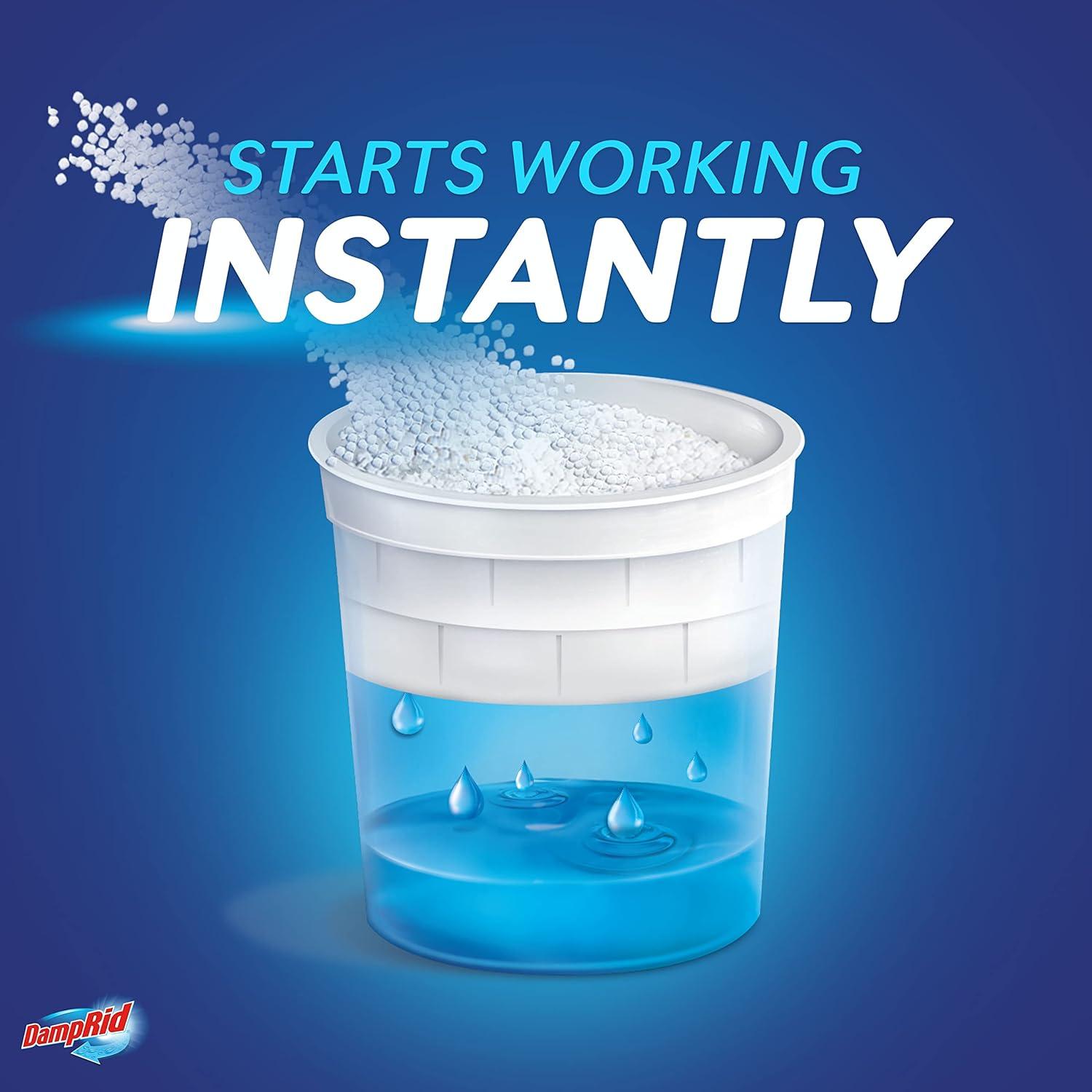 DampRid Bolsa de Recarga 4 Piezas 1.27 kg - Absorbente de Humedad