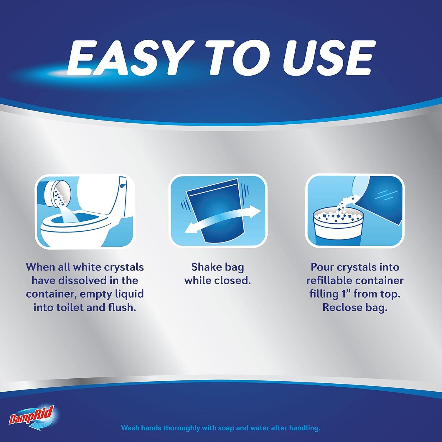 DampRid Bolsa de Recarga 4 Piezas 1.27 kg - Absorbente de Humedad