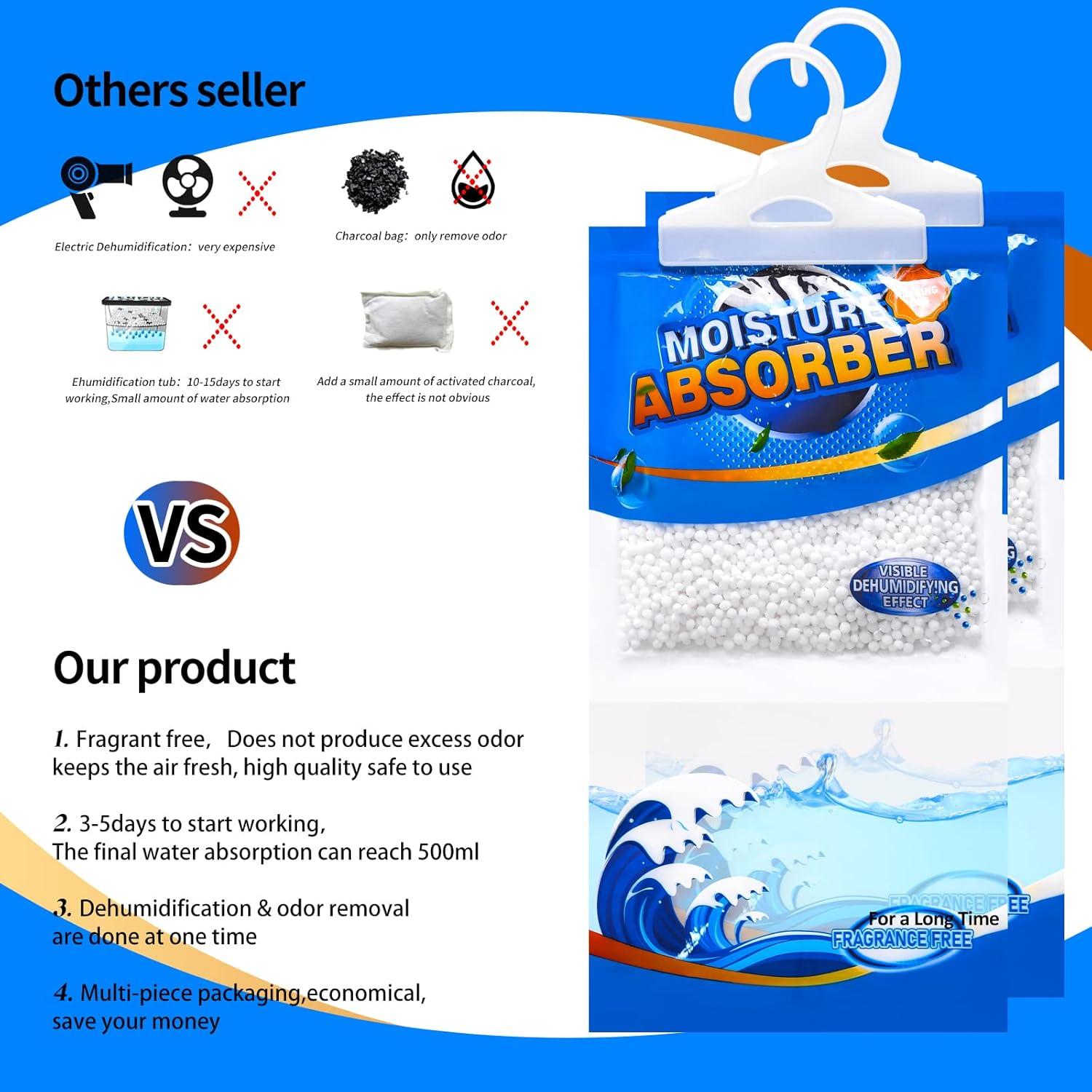 Bolsas Deshumidificadoras ZSZMFH 220g - Sin Fragancia, 500ml