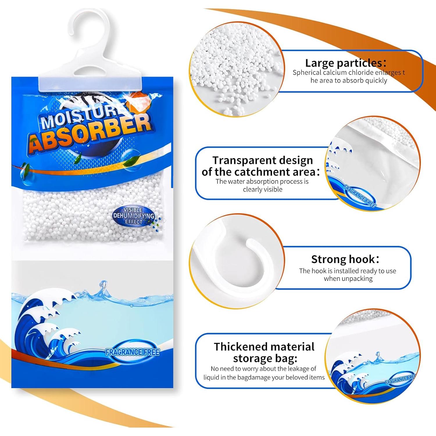 Bolsas Deshumidificadoras ZSZMFH 220g - Sin Fragancia, 500ml