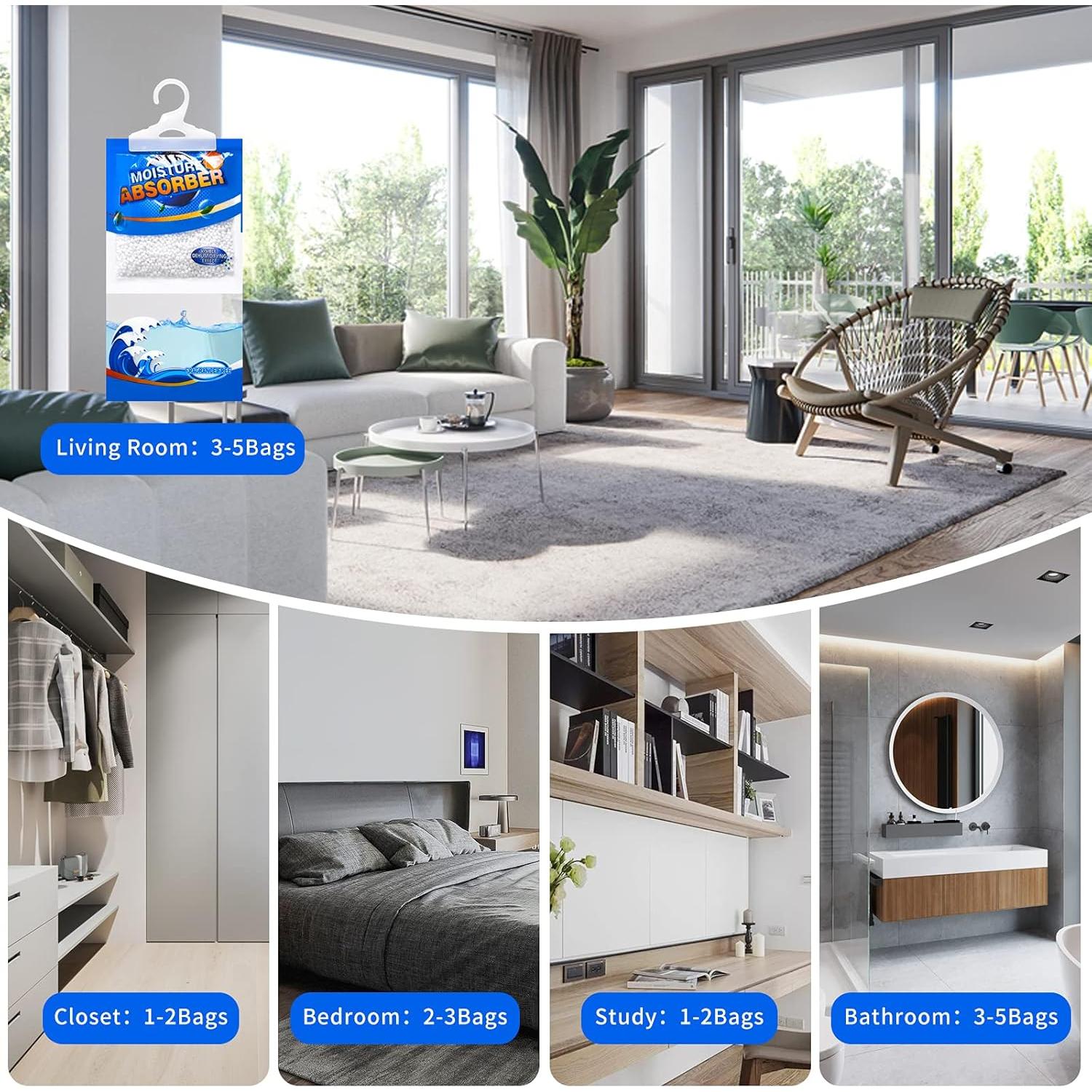 Bolsas Deshumidificadoras ZSZMFH 220g - Sin Fragancia, 500ml