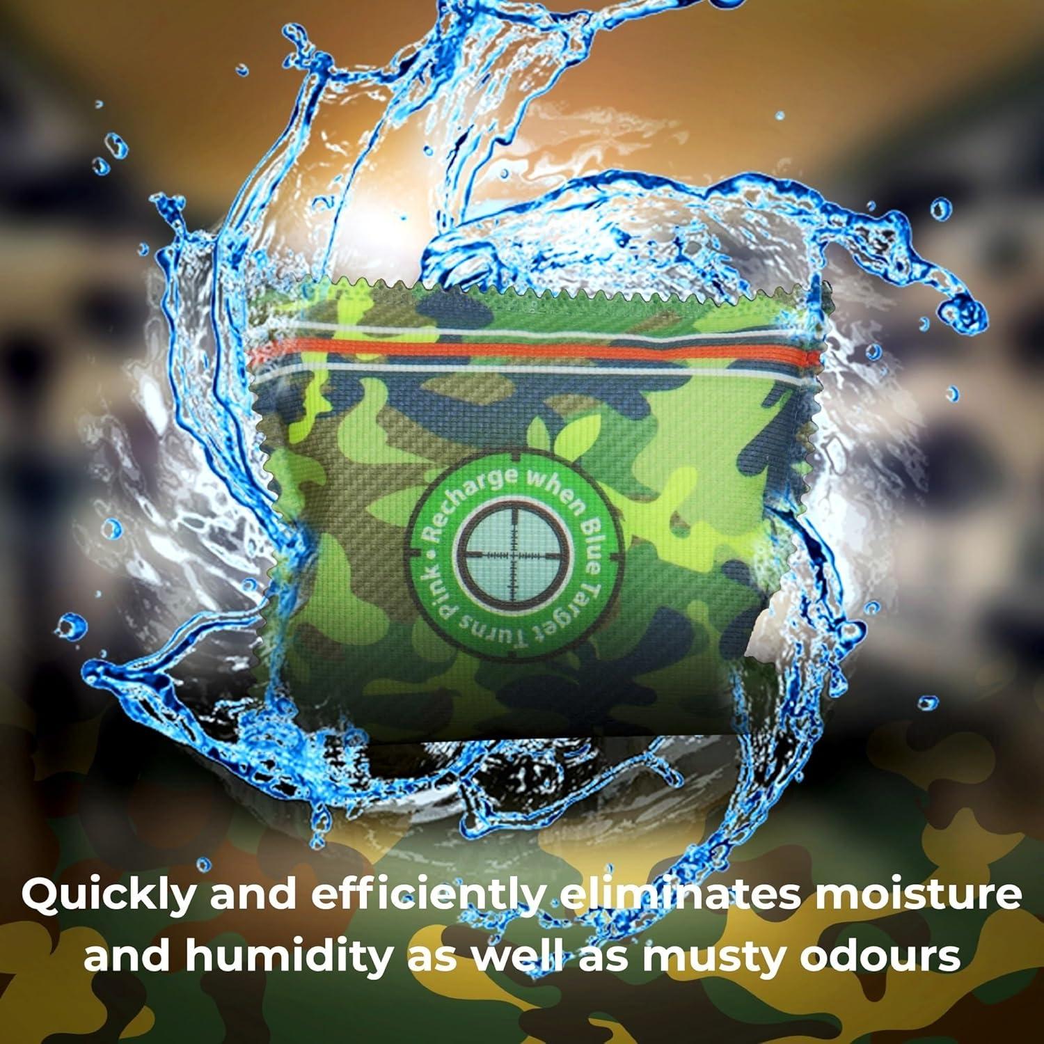 Deshumidificador Zarpax Camuflaje Paquete de 2 Reutilizables