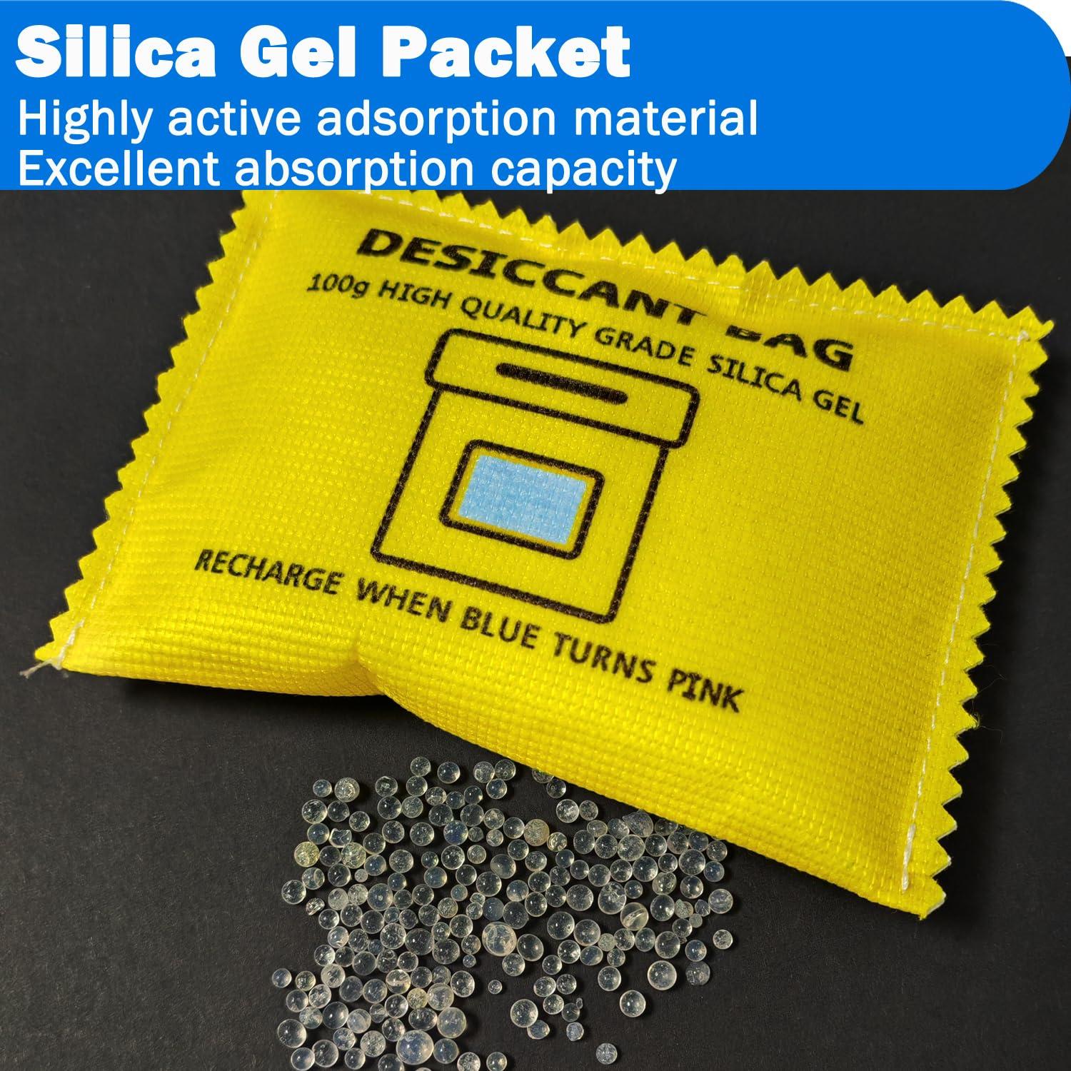 Paquete de 3 Perlas de Gel de Sílice Deshidratante 100g Gimehome