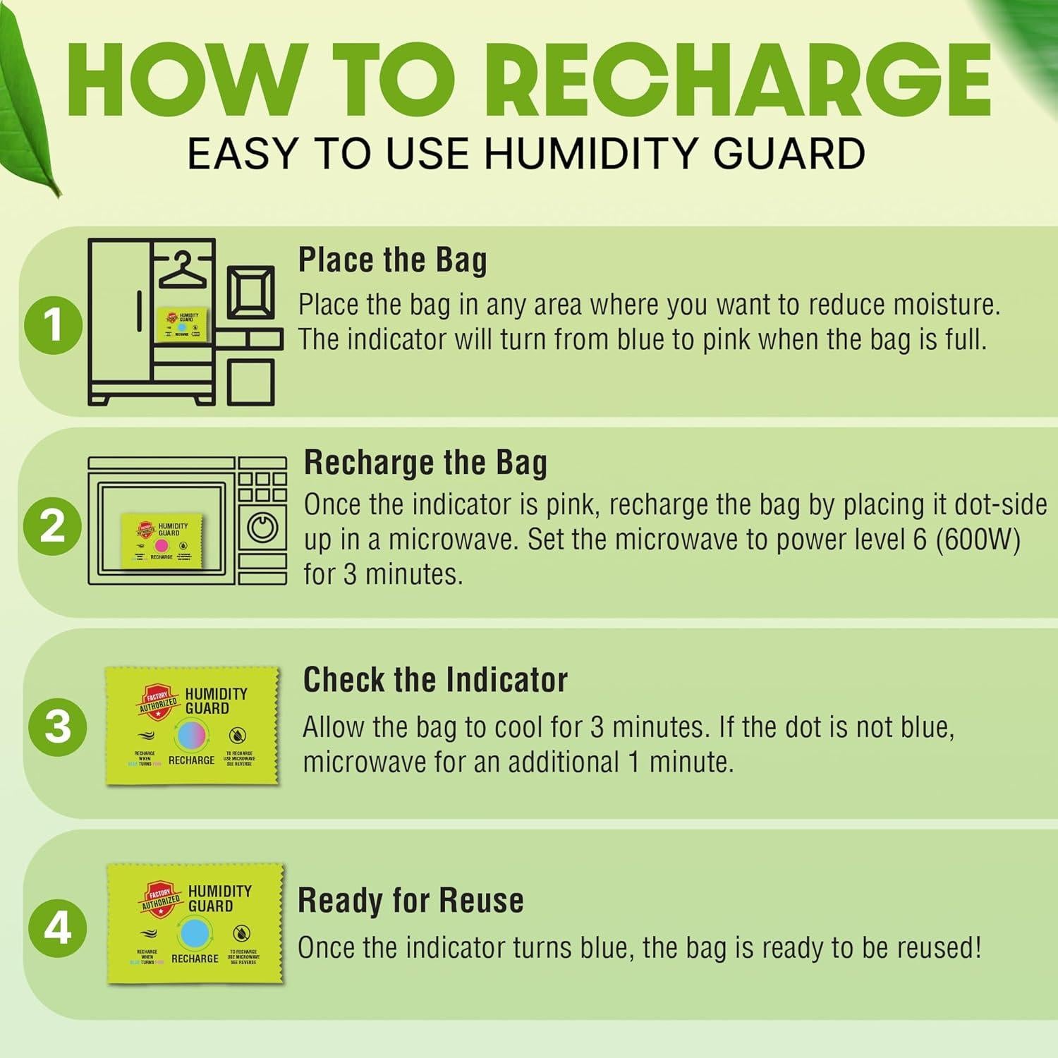 Paquete de 3 Deshumidificadores Recargables Factory Authorized