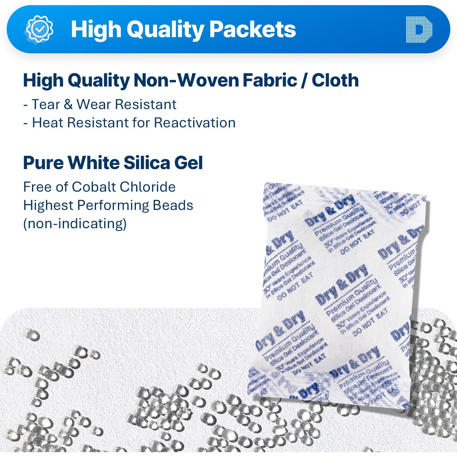 Gel de Sílice Deshidratante 50g - 6 Paquetes Dry & Dry