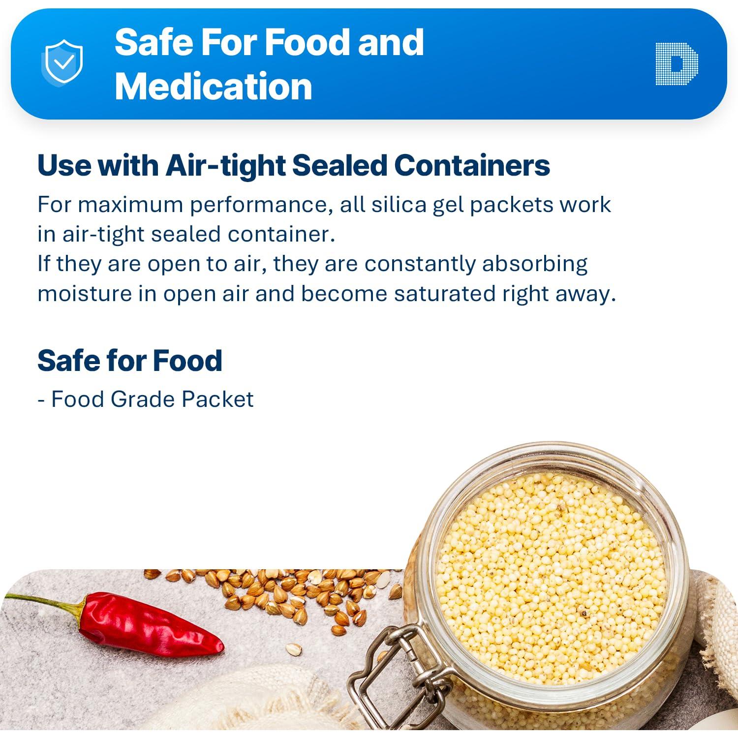 Gel de Sílice Deshidratante 50g - 6 Paquetes Dry & Dry