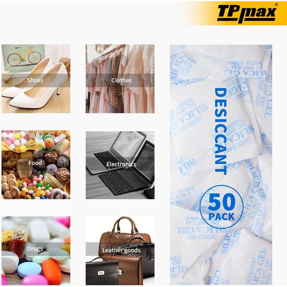 50 Paquetes Gel de Sílice Deshidratante Ur-Excellent 10g