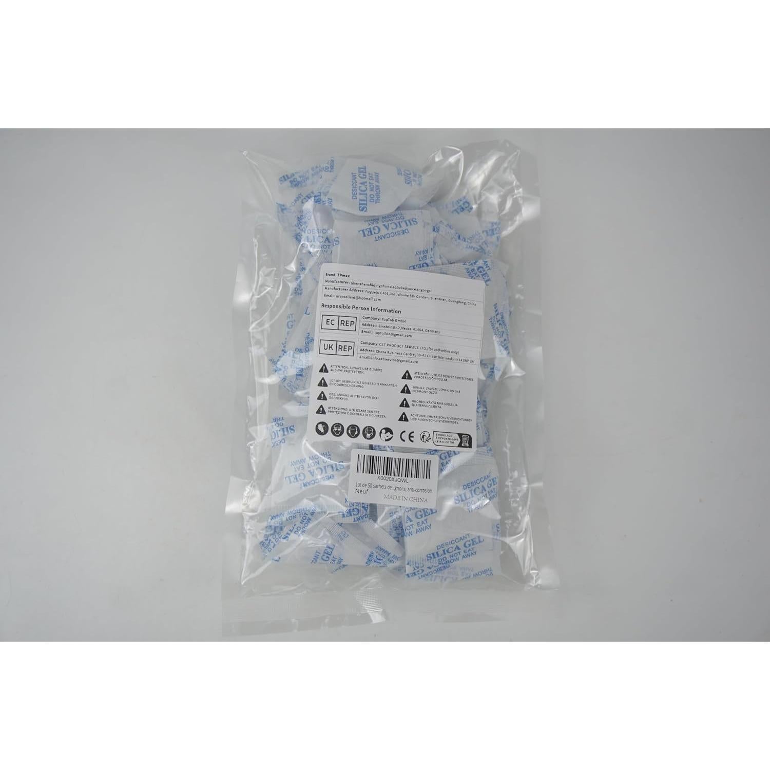 50 Paquetes Gel de Sílice Deshidratante Ur-Excellent 10g