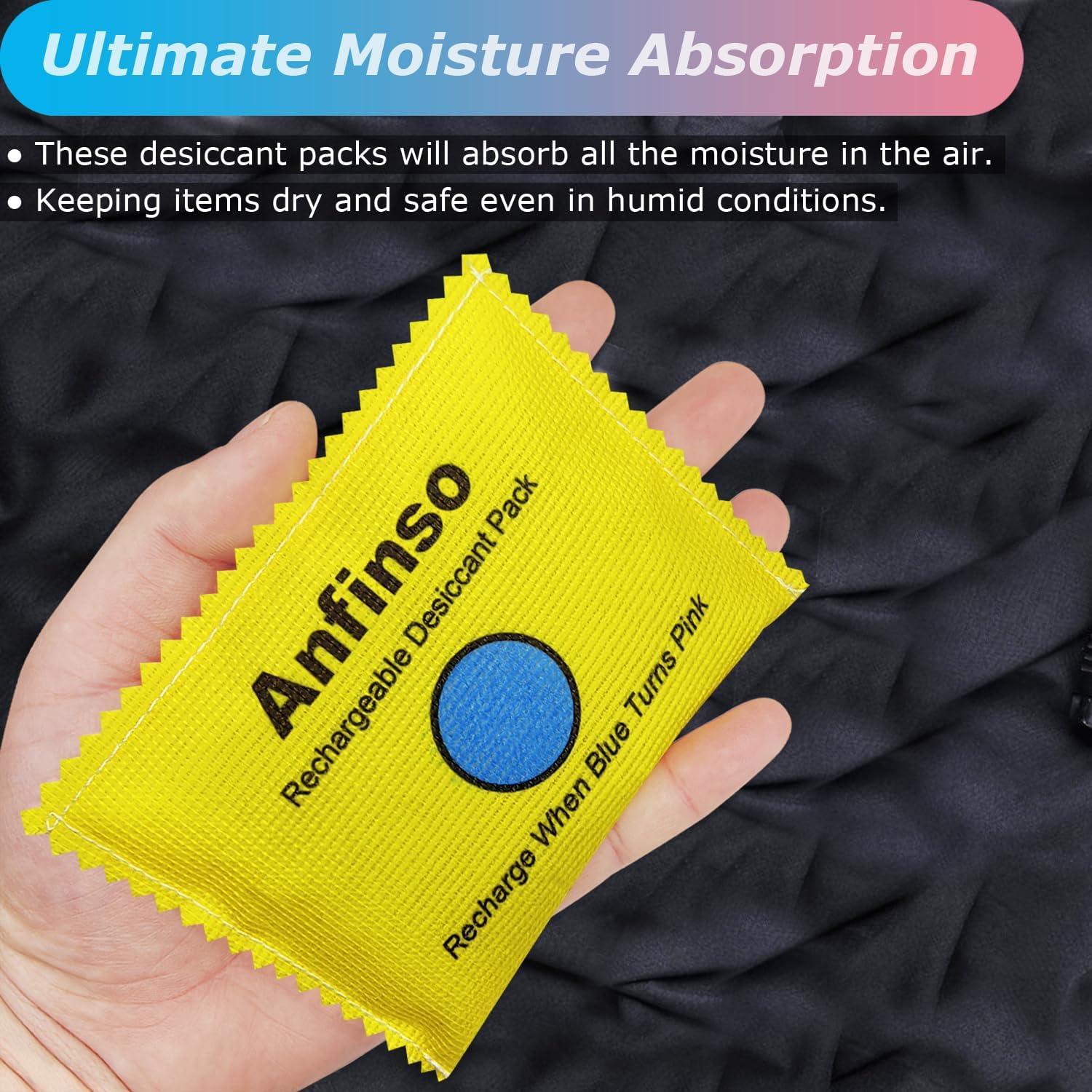 Paquete de 4 Gel de Sílice Deshidratante Anfinso 100g