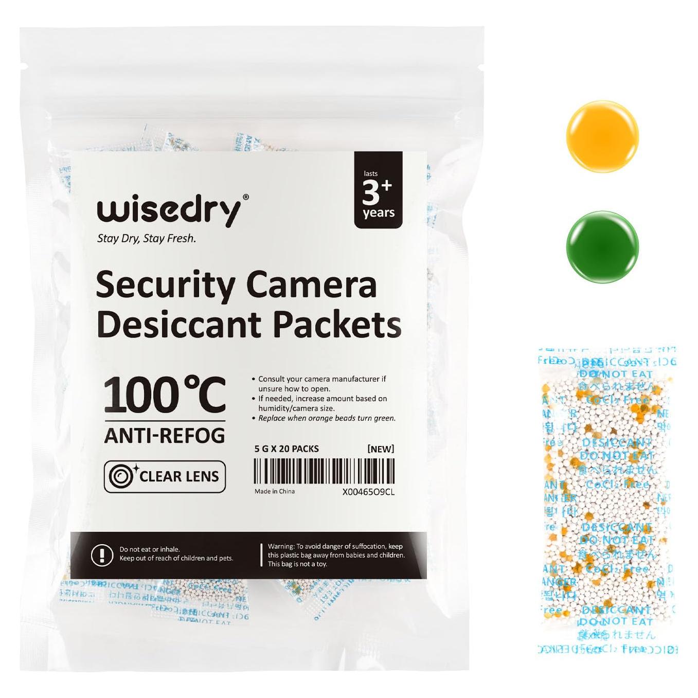 Paquetes Deshidratantes Wisedry 5g x 20 Unidades para Cámaras