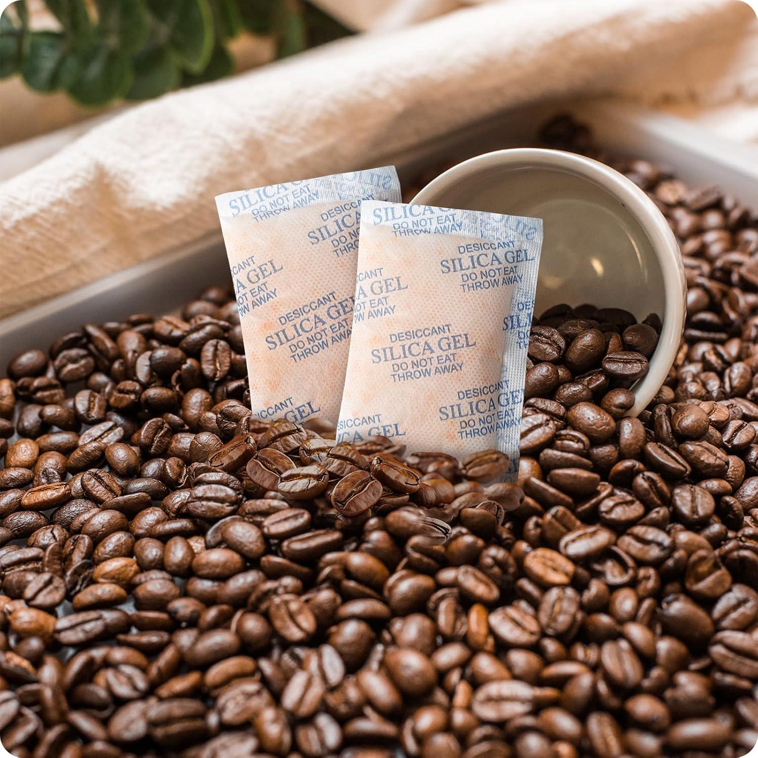 Paquetes de Gel de Silica Grado Alimenticio 50g x 12 TEYOON