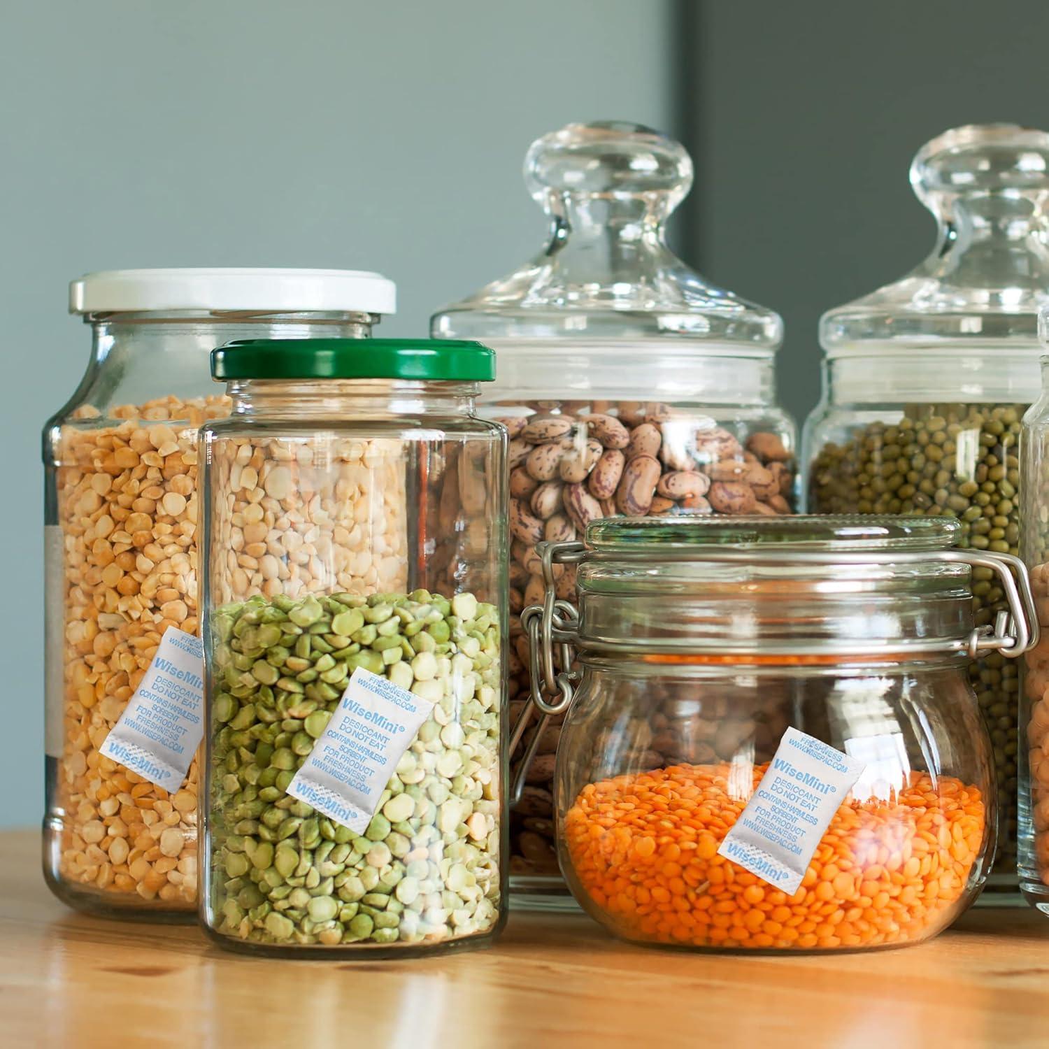 300 Paquetes de Gel de Sílice 1g Grado Alimenticio Wisesorbent