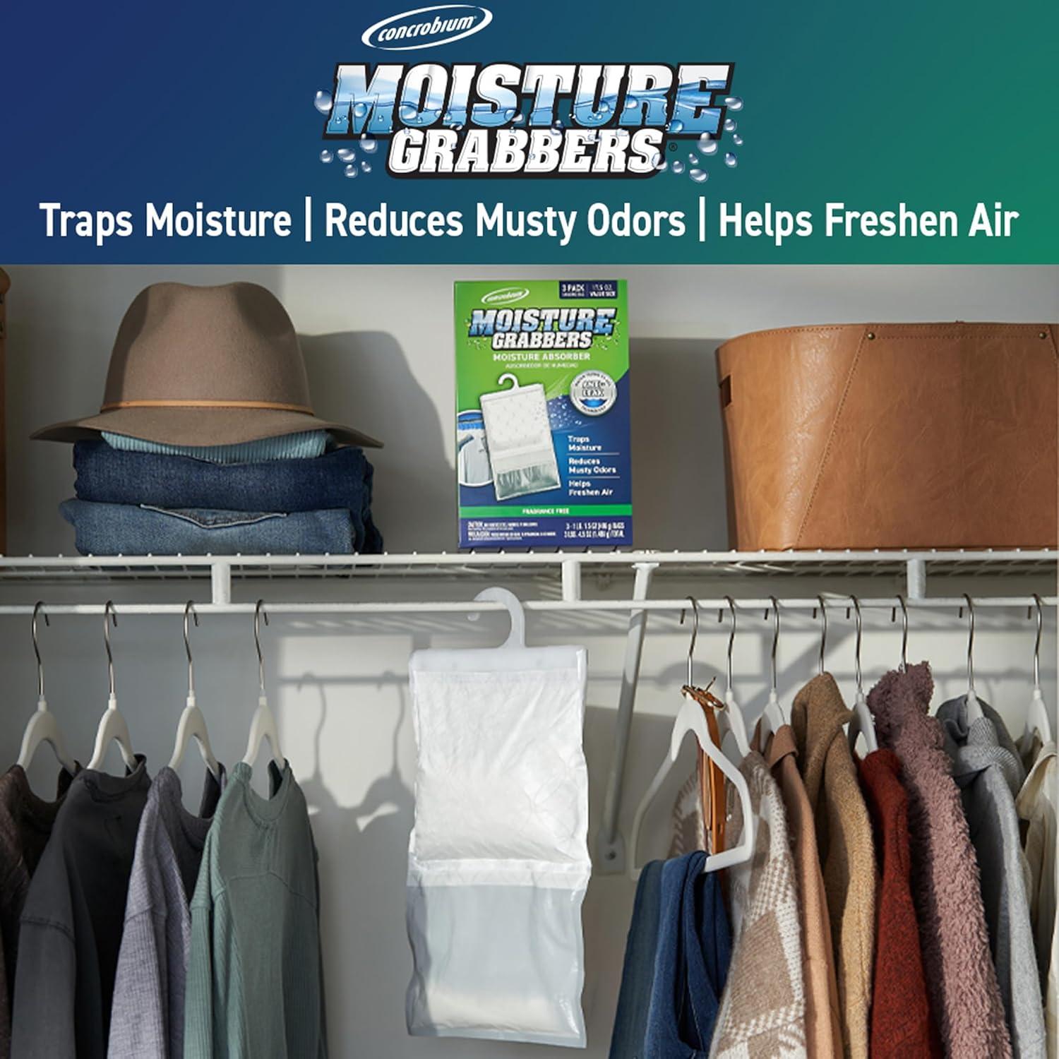 Captadores de Humedad Concrobium Sin Fragancia - 3 Bolsas 495g