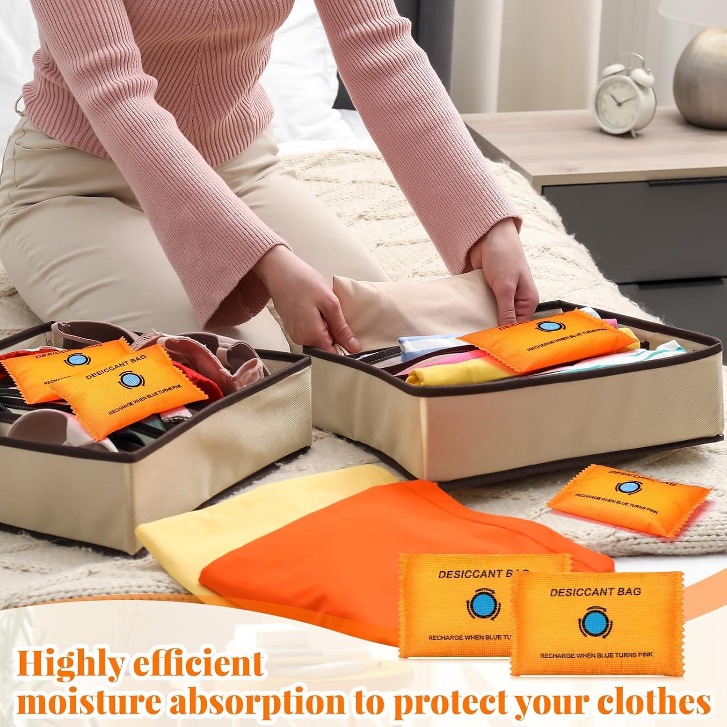 5 Paquetes 100g Gel de Sílice Deshidratante Reutilizable Threlaco