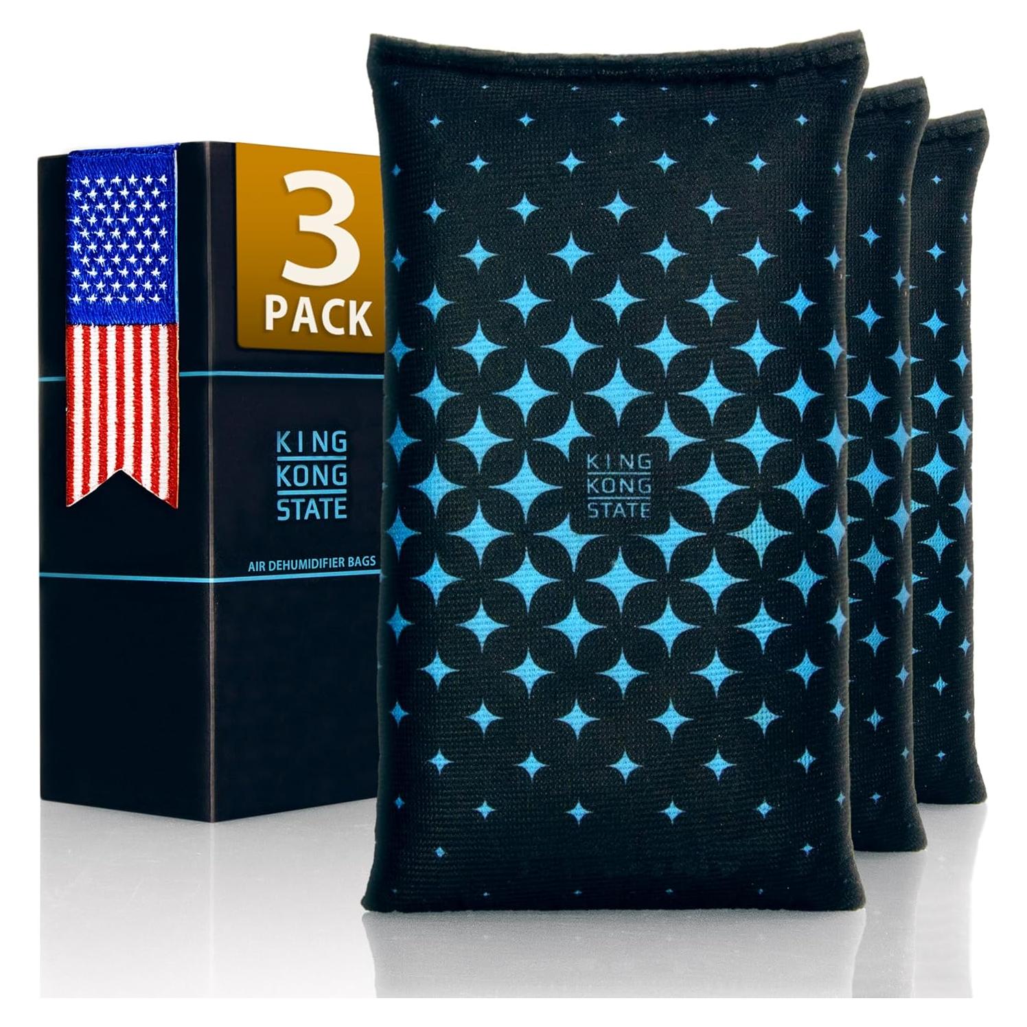 Bolsa Deshumidificadora Reutilizable King Kong State 3-Pack 200g