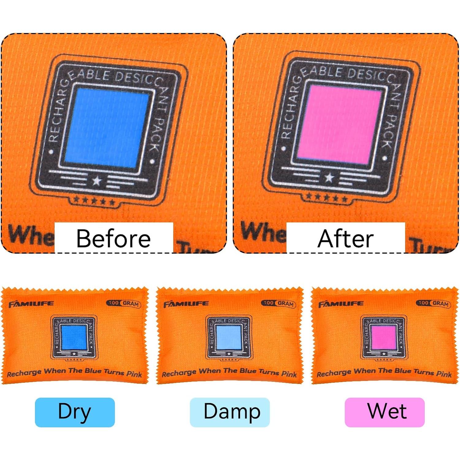 Paquetes Deshidratantes Reutilizables FAMILIFE 100g - 6 Unidades