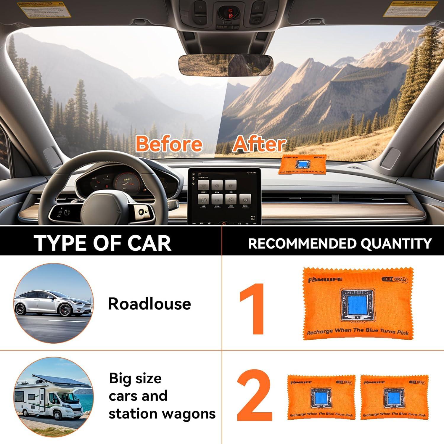 Paquetes Deshidratantes Reutilizables FAMILIFE 100g - 6 Unidades