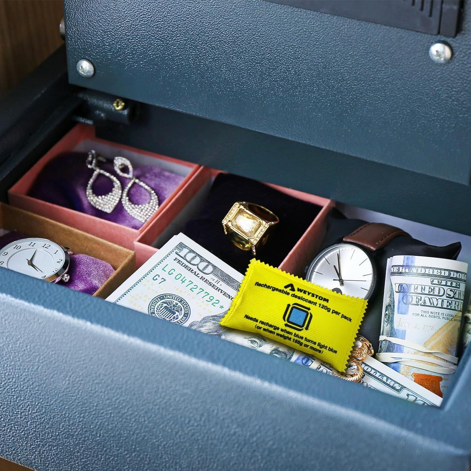 2 Paquetes Deshidratante Recargable WEYSTOM 120g - Absorción de Humedad