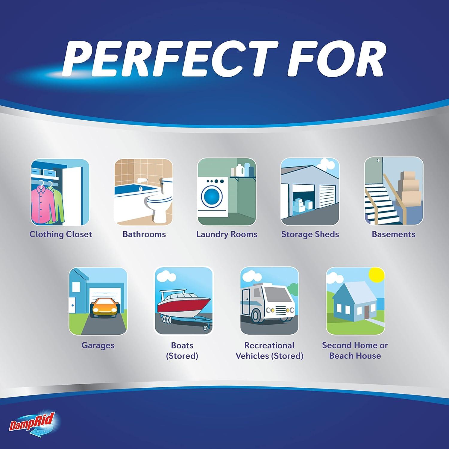 Absorbente de Humedad Colgante DampRid 436 g - Paquete de 6