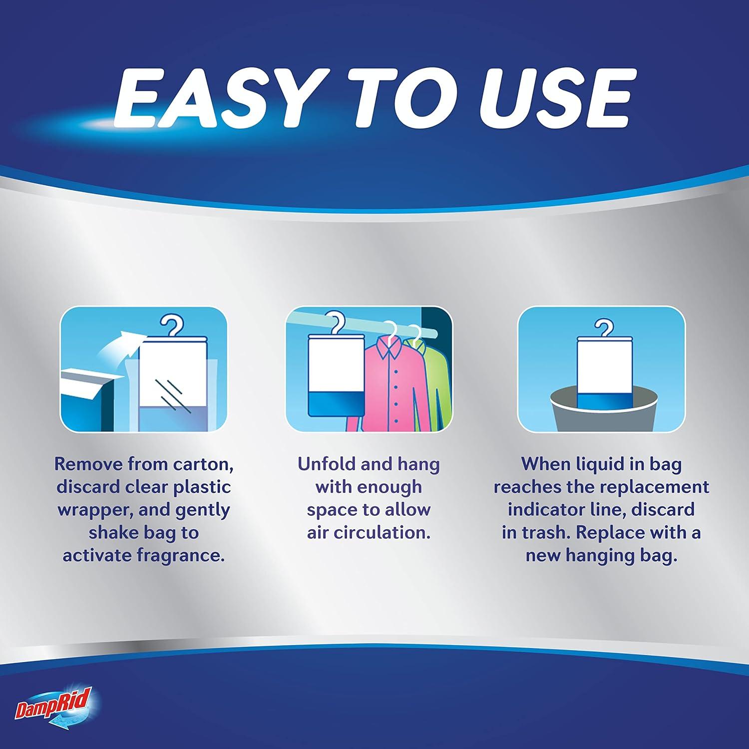 Absorbente de Humedad Colgante DampRid 436 g - Paquete de 6