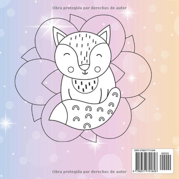 Mandalas con Animales Libro para colorear fácil: ★ mandala simples para niños y niñas con animales ★ libro para colorear animales mandala para niños de 4 a 8 años (Spanish Edition)