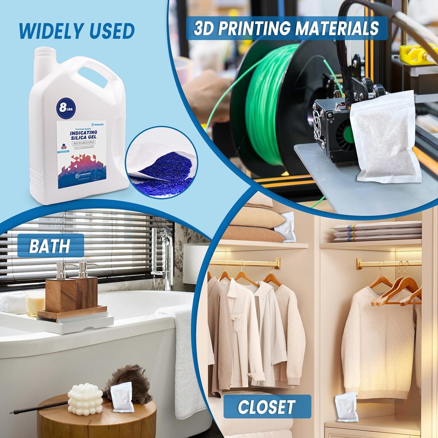 Perlas de Gel de Silica Wisesorb 3.63KG Indicadoras Azules